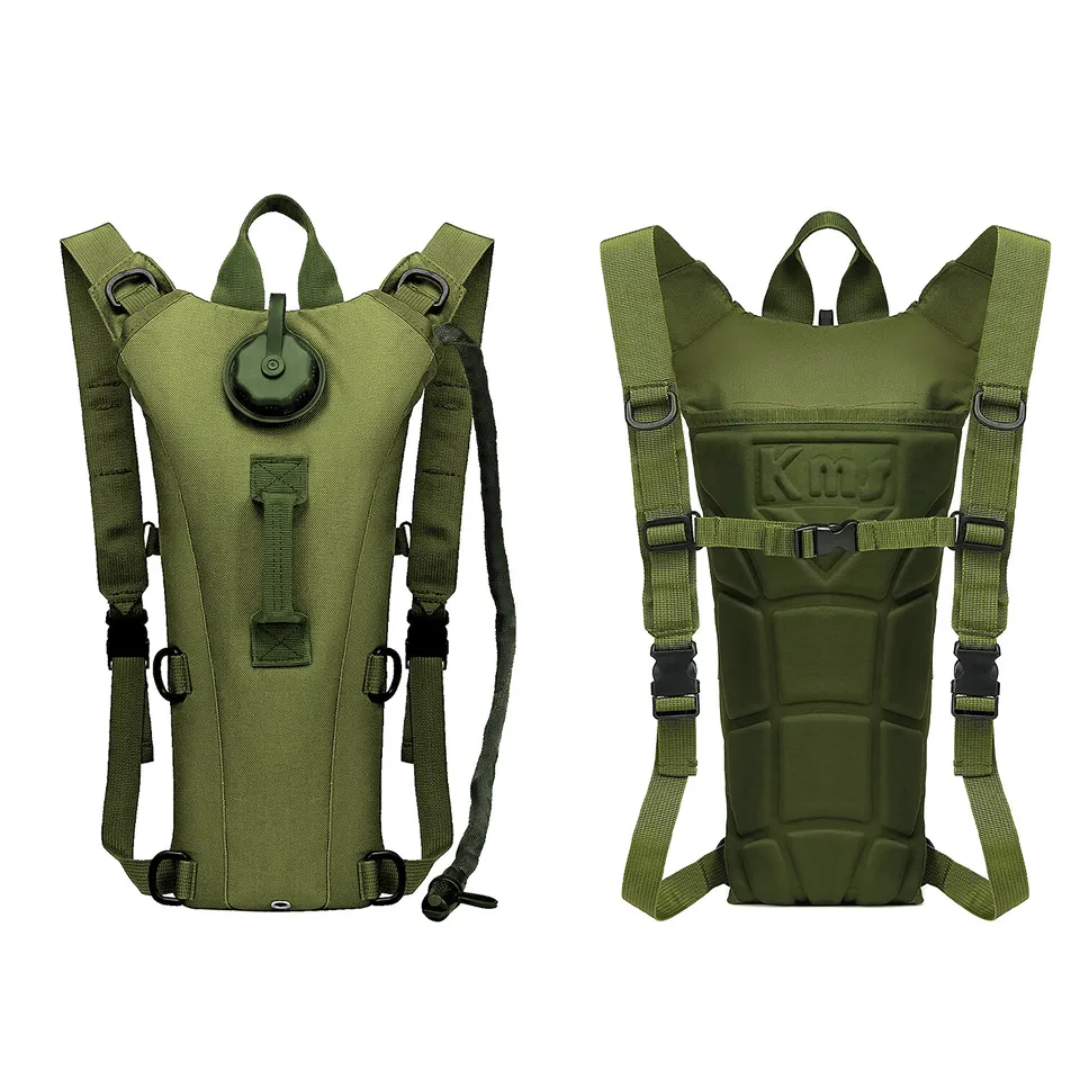 Sac à Dos d'Hydratation 3 L avec Poche à Eau, Nylon 900D Déperlant et Tuyau à Valve