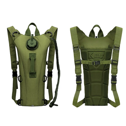 Sac à Dos d'Hydratation 3 L avec Poche à Eau, Nylon 900D Déperlant et Tuyau à Valve