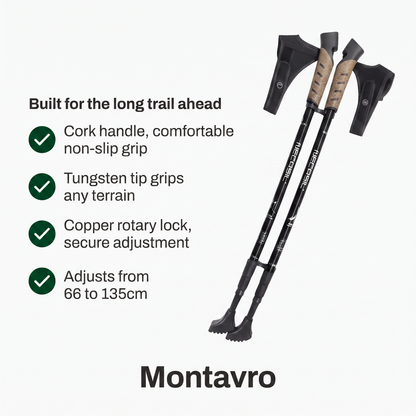 Telescopic Aluminum Nordic Walking Pole