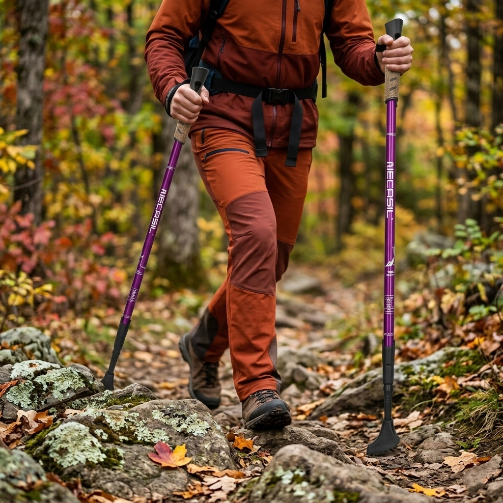 Bâton Télescopique De Marche Nordique En Aluminium