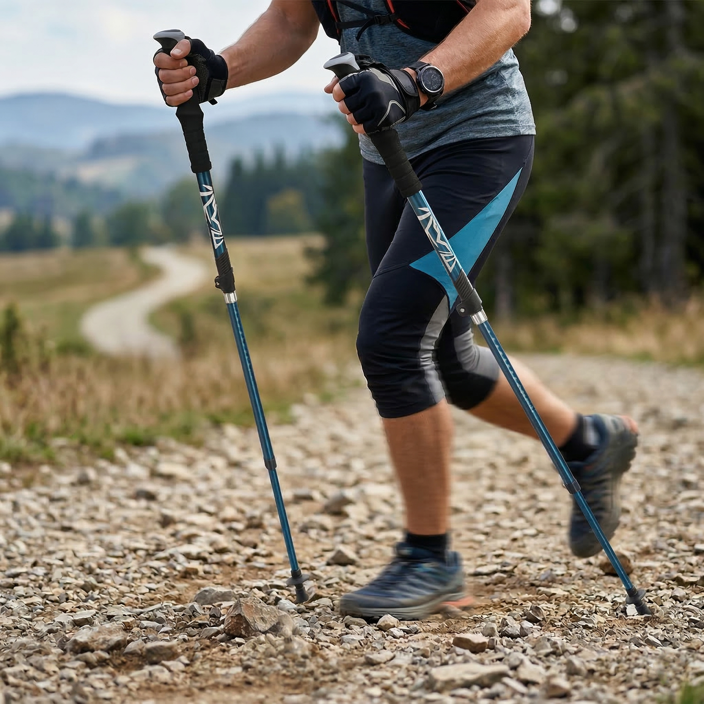 Bâtons de marche pliables - Bâtons de Nordic Walking