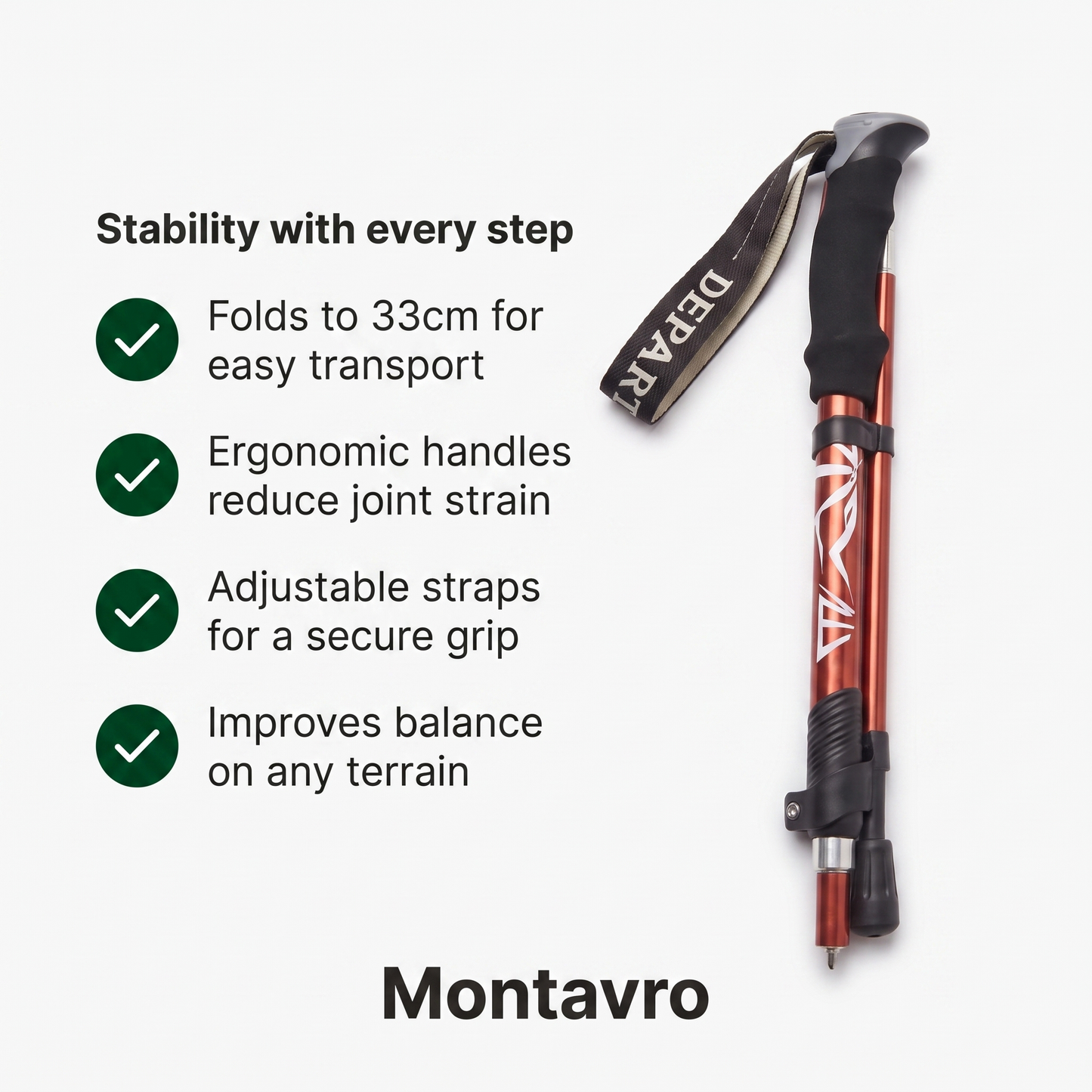 Foldable Walking Poles - Nordic Walking Poles