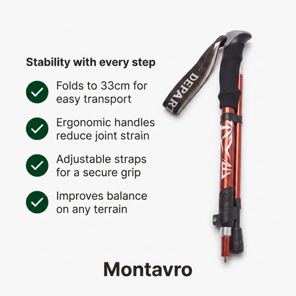 Foldable Walking Poles - Nordic Walking Poles