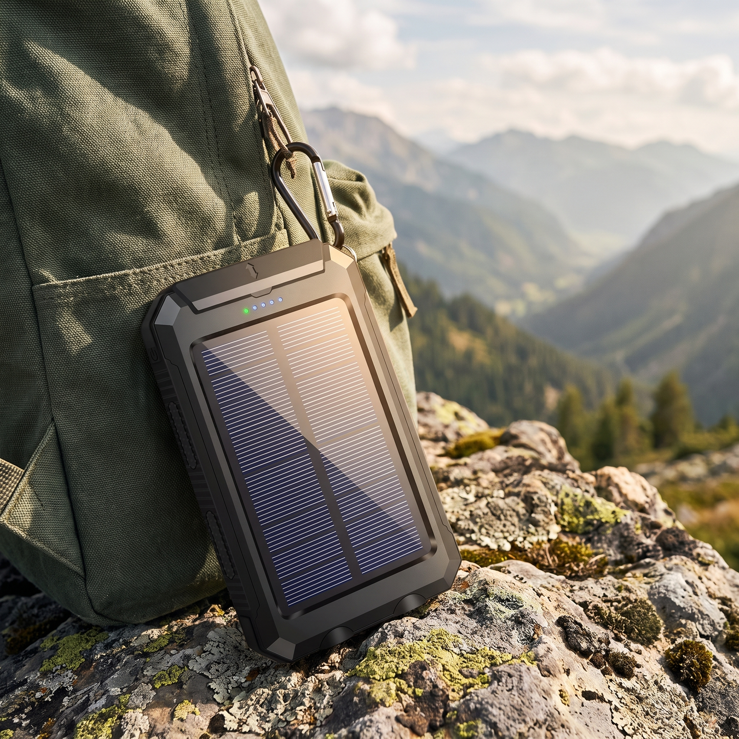 Waterproof and Shockproof Solar External Battery 10000 mAh