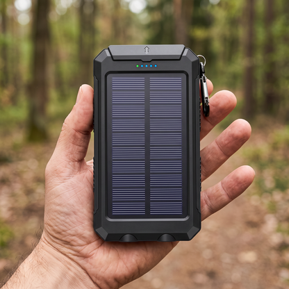Waterproof and Shockproof Solar External Battery 10000 mAh