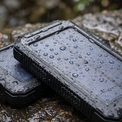 Waterproof and Shockproof Solar External Battery 10000 mAh
