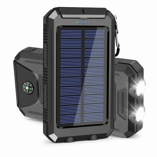 Waterproof and Shockproof Solar External Battery 10000 mAh