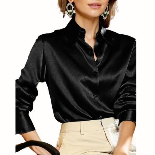 Blouse Femme - Manches Longues Col Classique