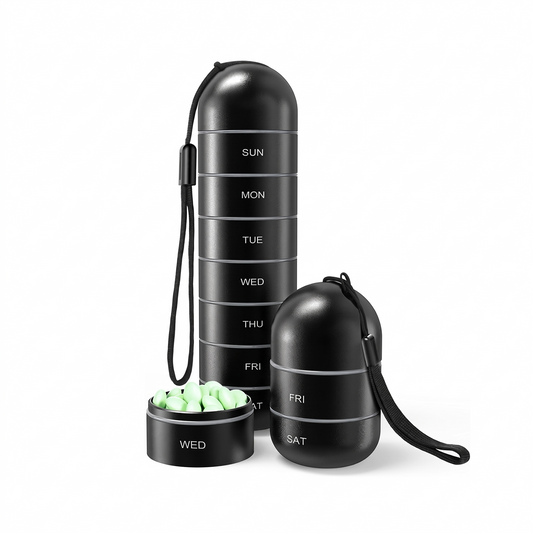 Supplement Storage Box - Waterproof Pill Organizer