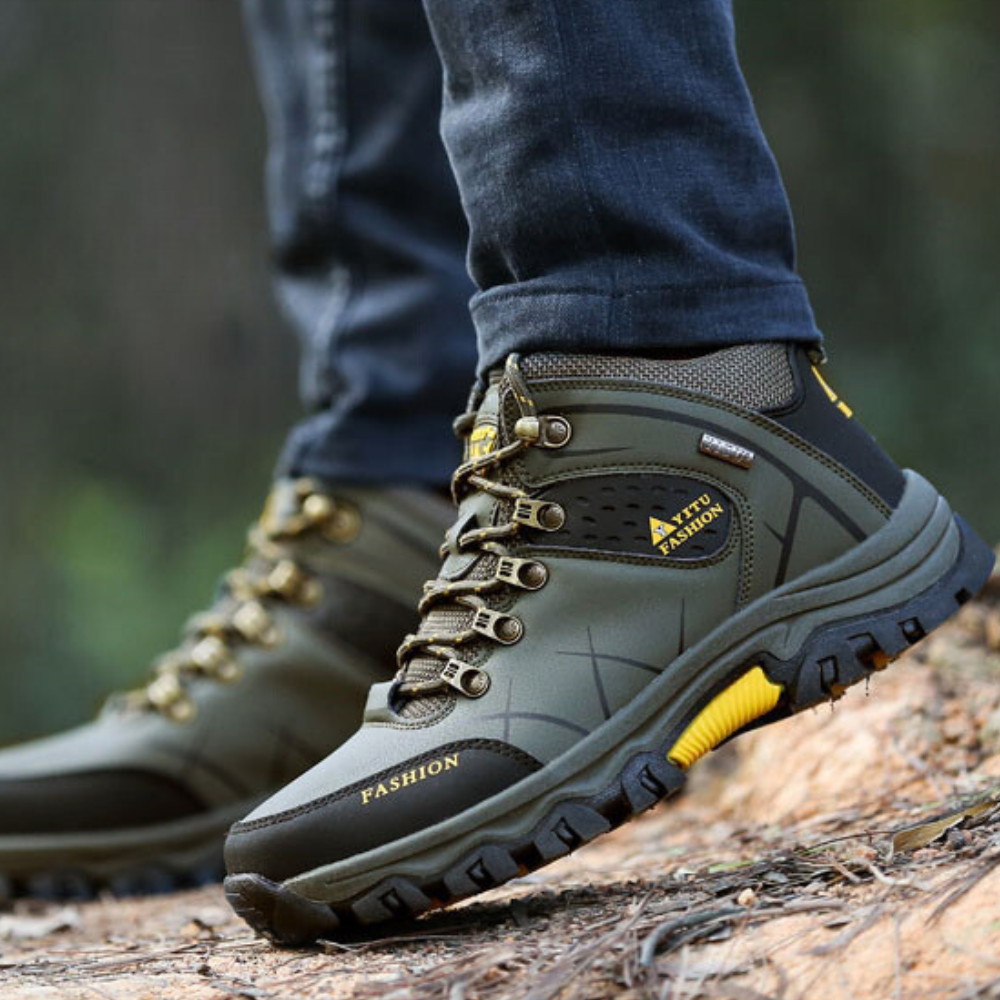 Bottes De Randonnée En Cuir Pour Homme Confortables Et Durables