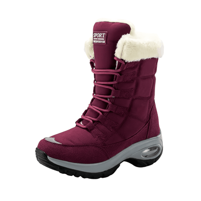 Waterproof Snow Boots with Fleece Lining and Non-Slip Sole