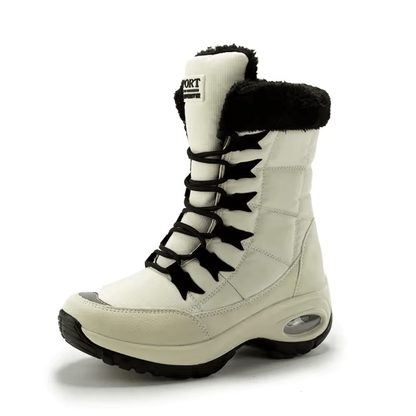 Waterproof Snow Boots with Fleece Lining and Non-Slip Sole