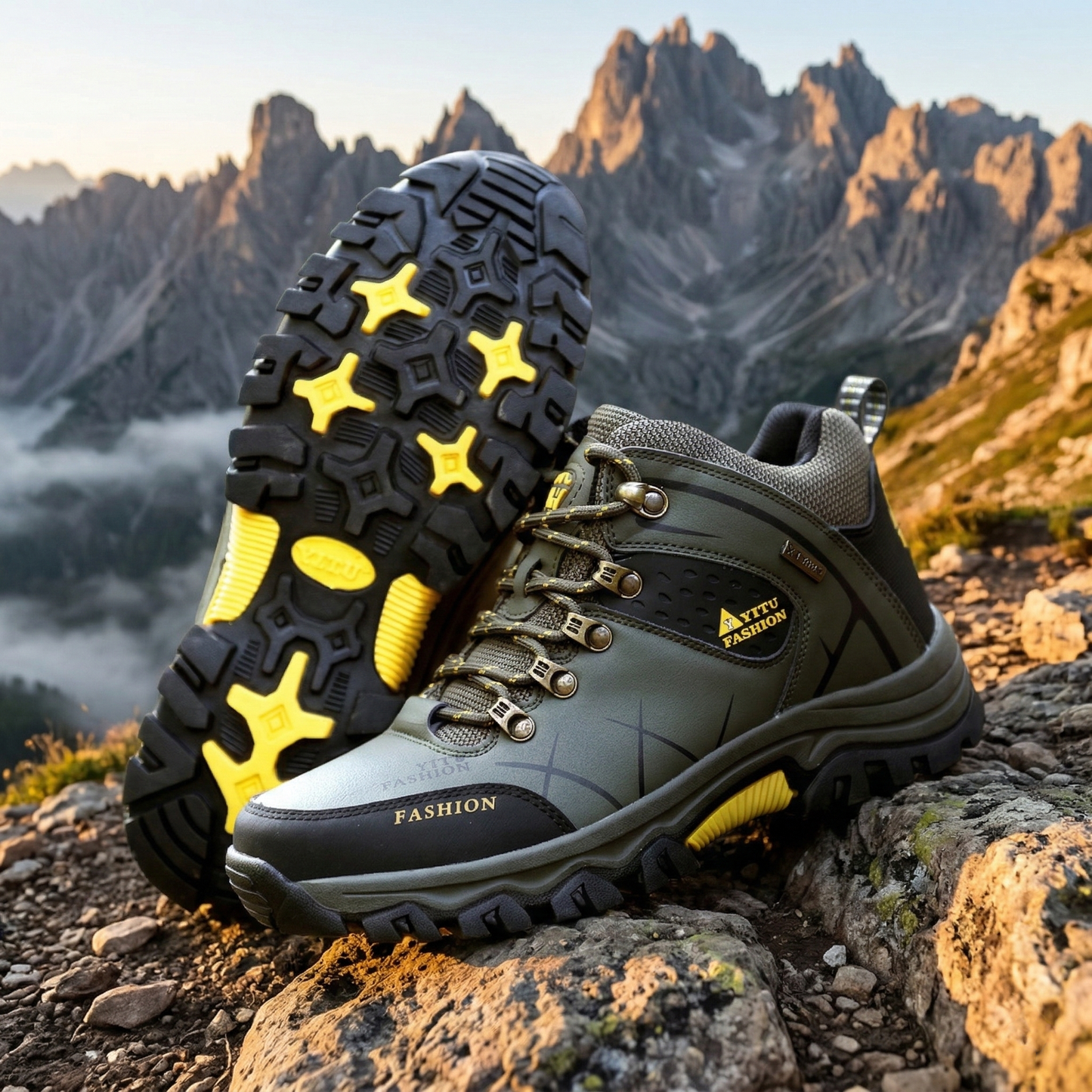 Bottes De Randonnée En Cuir Pour Homme Confortables Et Durables