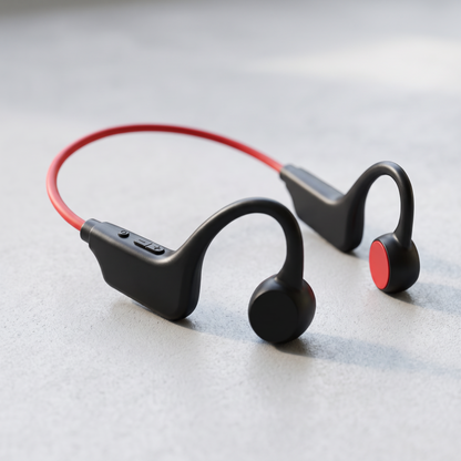 Open-Ear Bone Conduction Headphones, Bluetooth 5.3 IPX8 Waterproof with 32GB Memory