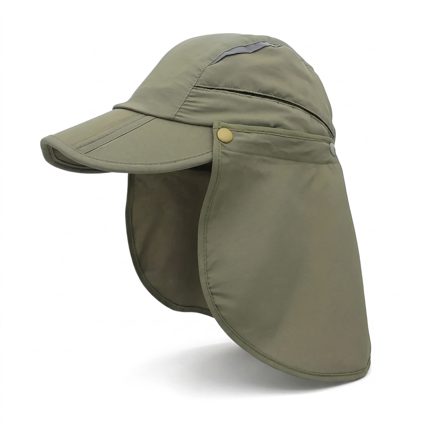 UPF50+ UV Protection Cap with Removable Neck Flap and Brim for Hiking