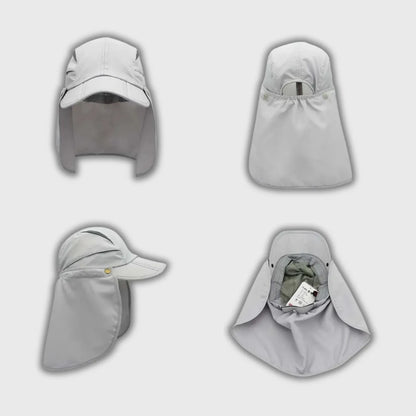 Casquette Anti-UV UPF50+ avec Pan de Nuque Amovible et Visière pour Randonnée