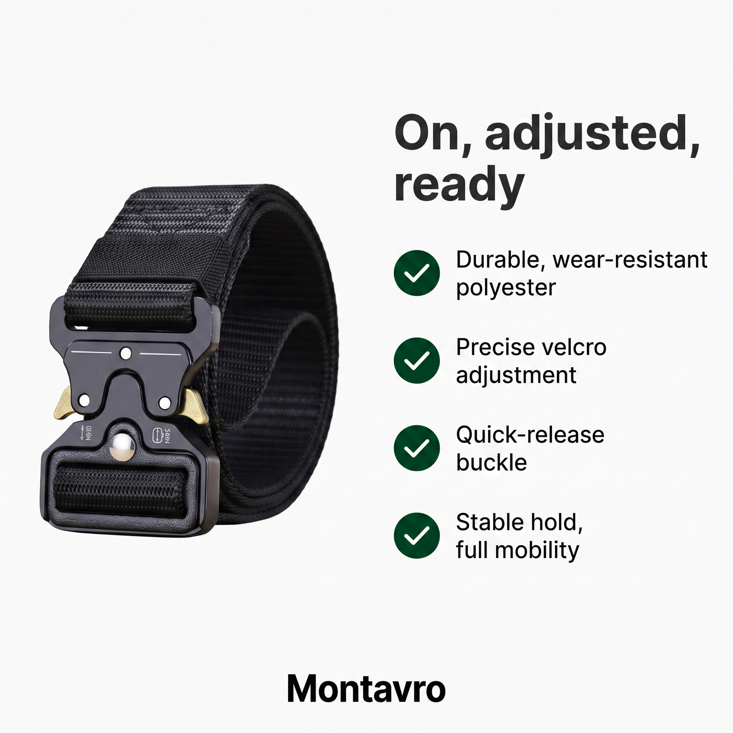 Adjustable Tactical Quick Release Belt