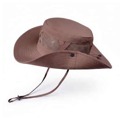 Breathable Hiking Hat with Wide Adjustable Brim