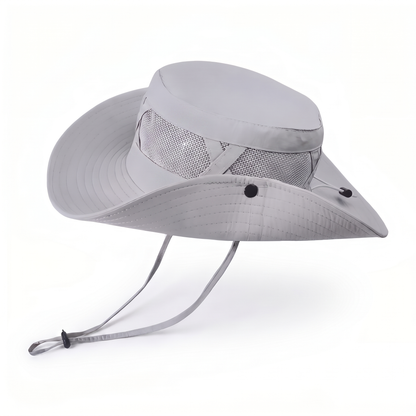 Breathable Hiking Hat with Wide Adjustable Brim