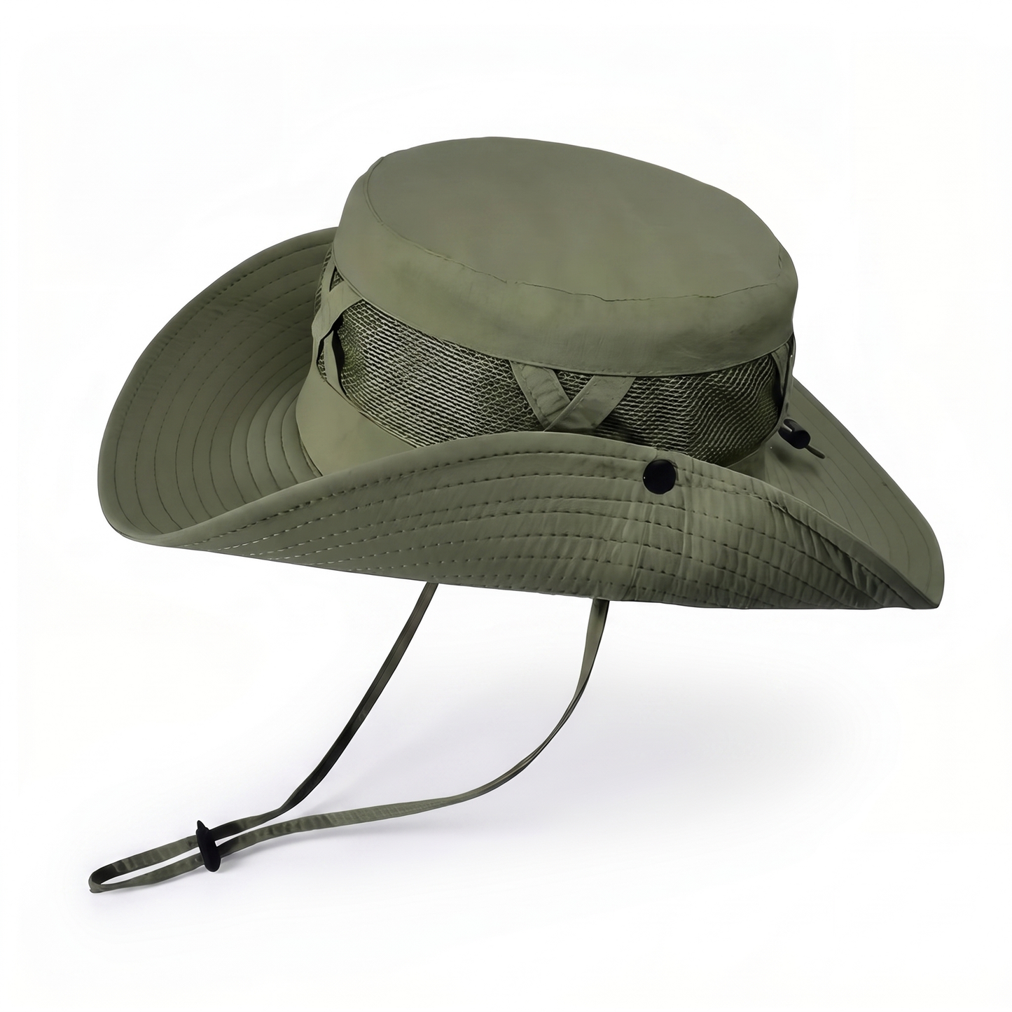 Breathable Hiking Hat with Wide Adjustable Brim
