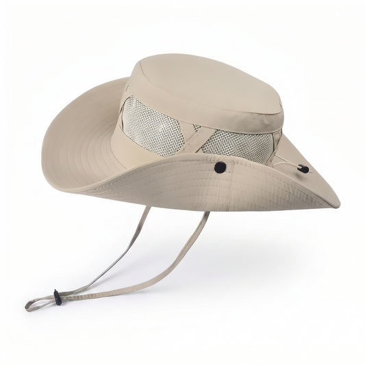 Breathable Hiking Hat with Wide Adjustable Brim