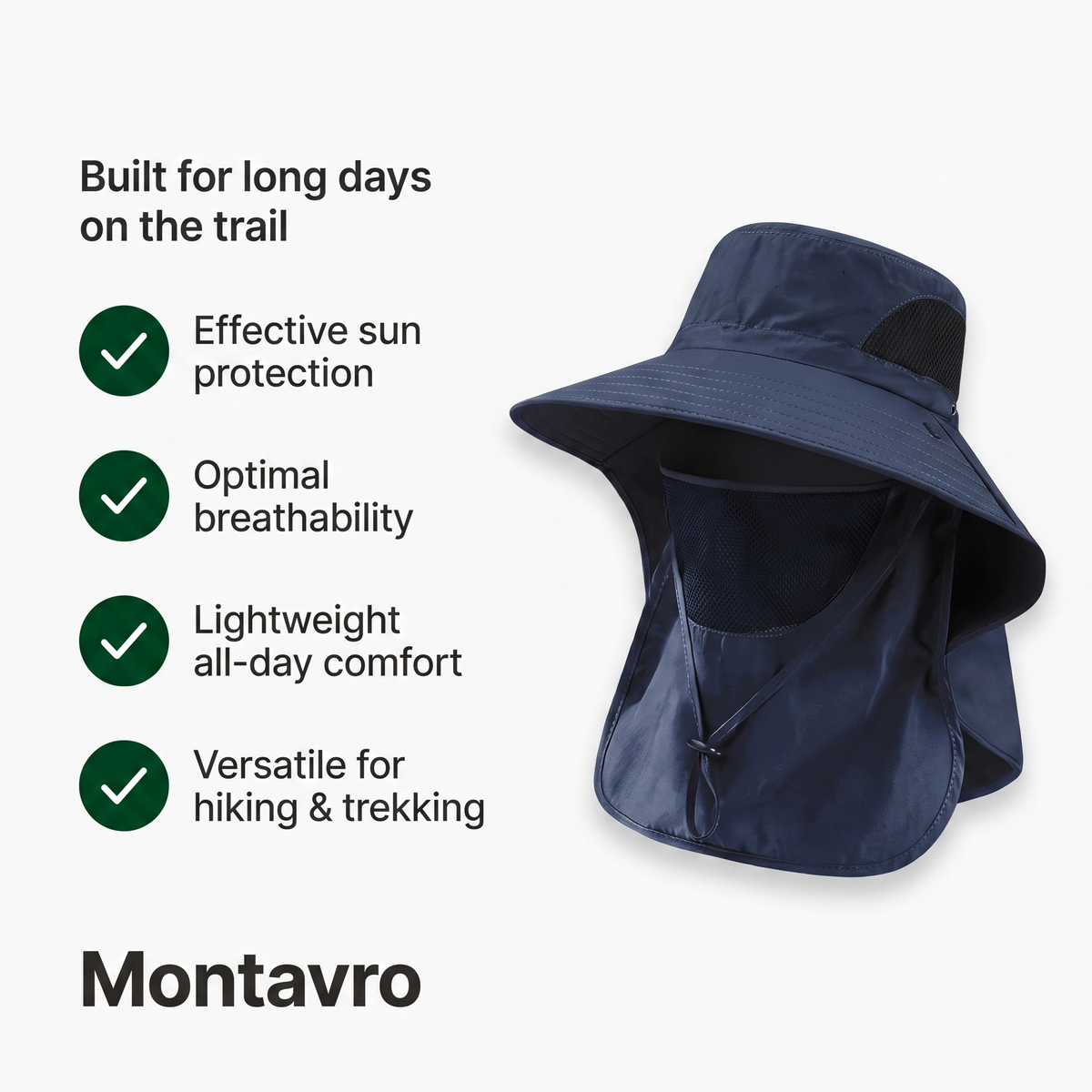 Lightweight and Protective Men's Hiking Hat