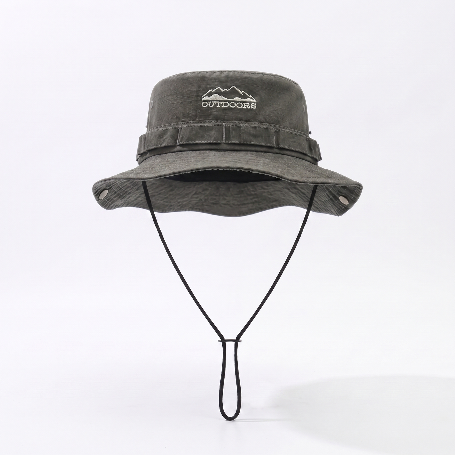 Adjustable and Foldable Cotton Outdoor Sun Hat for Hiking