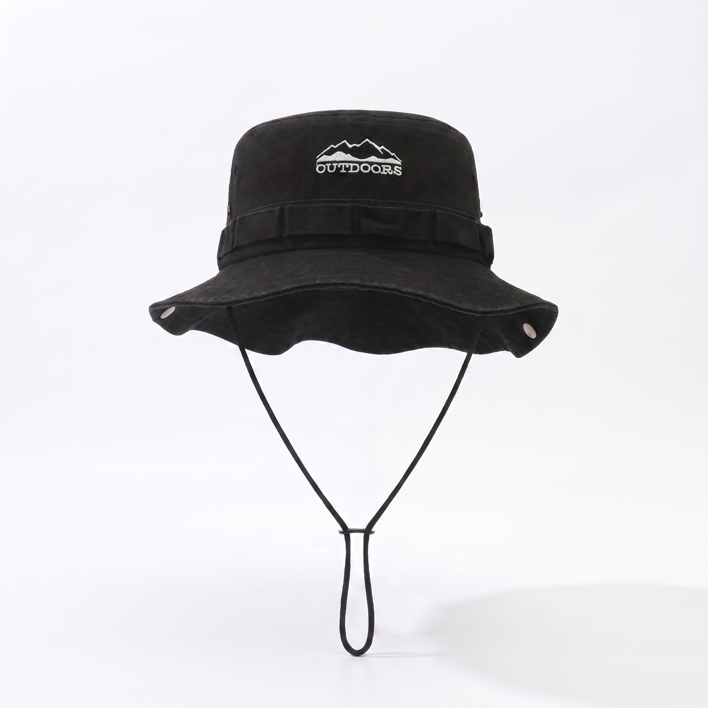 Adjustable and Foldable Cotton Outdoor Sun Hat for Hiking