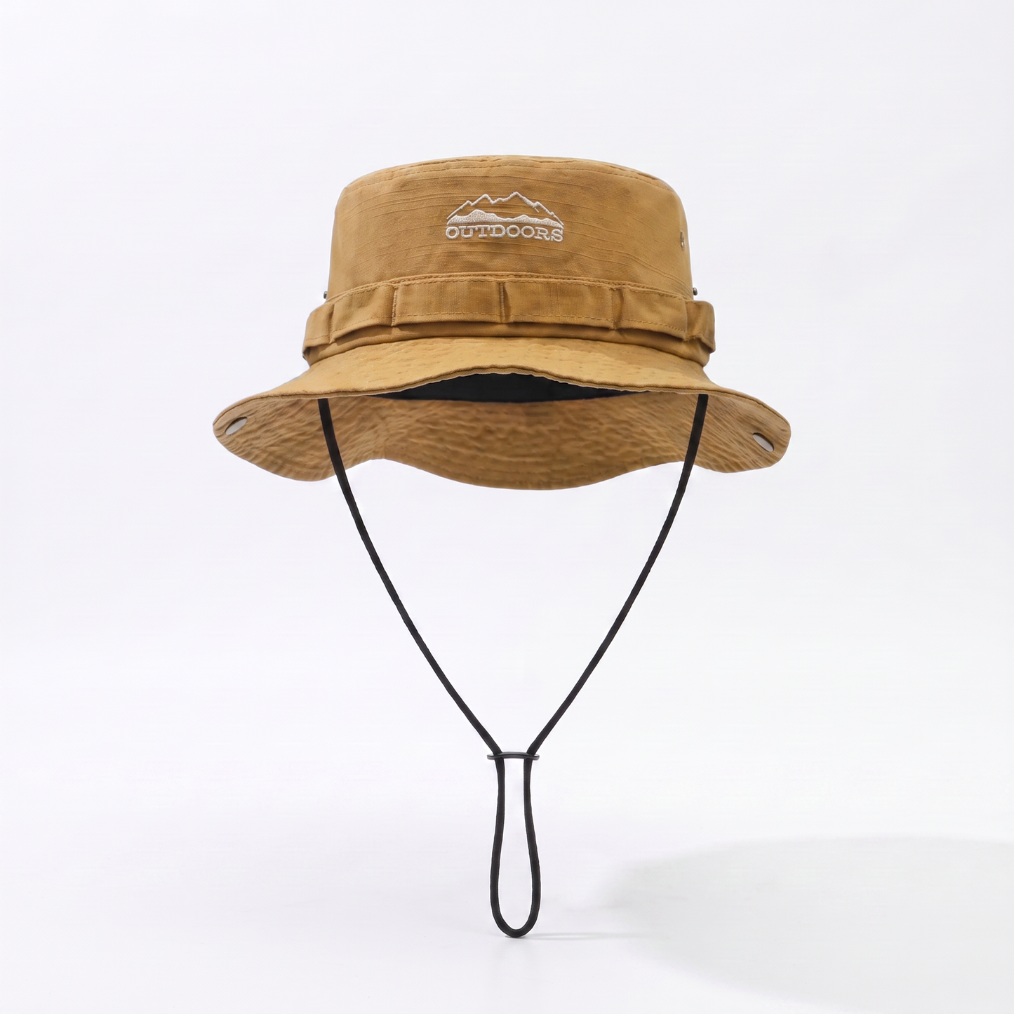Adjustable and Foldable Cotton Outdoor Sun Hat for Hiking