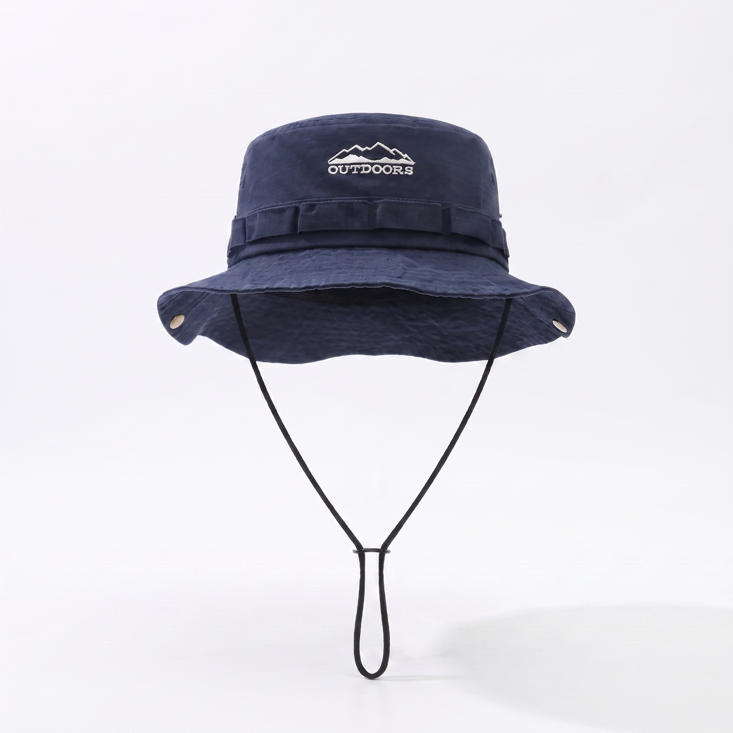 Adjustable and Foldable Cotton Outdoor Sun Hat for Hiking