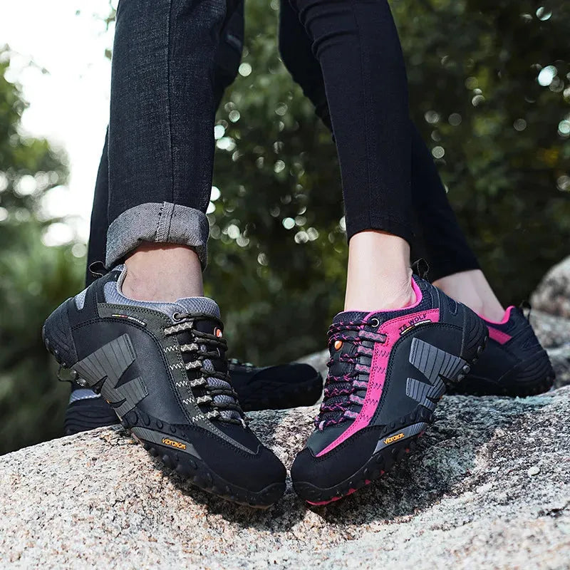 Chaussures de Trekking Femme à Membrane Imperméable, Tige Respirante et Semelle Haute Adhérence