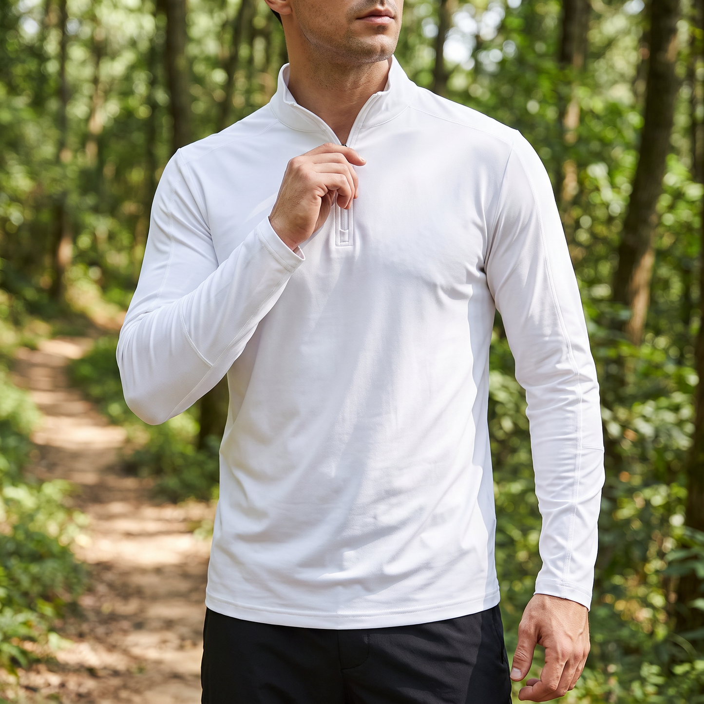 Men's Hiking Shirt Long Sleeves Breathable with UV Protection