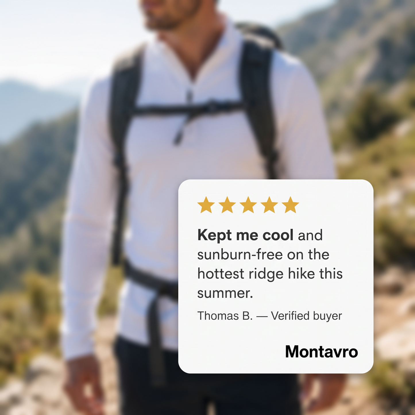 Men's Hiking Shirt Long Sleeves Breathable with UV Protection