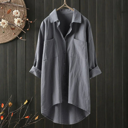 Women's Shirt – Long Sleeves Chest Pockets
