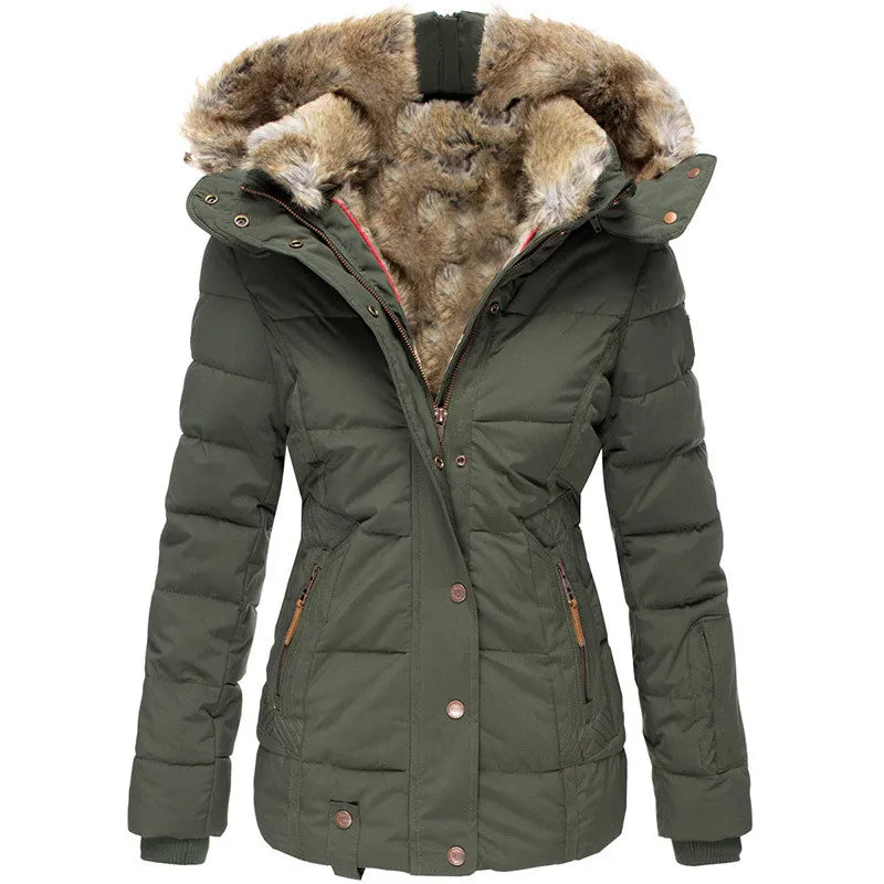 Chloé Warm and Elegant Faux Fur Lined Parka