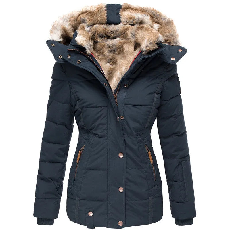 Chloé Warm and Elegant Faux Fur Lined Parka