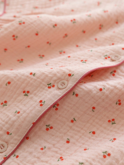 Chloé – Pyjama en coton doux à imprimé cerises