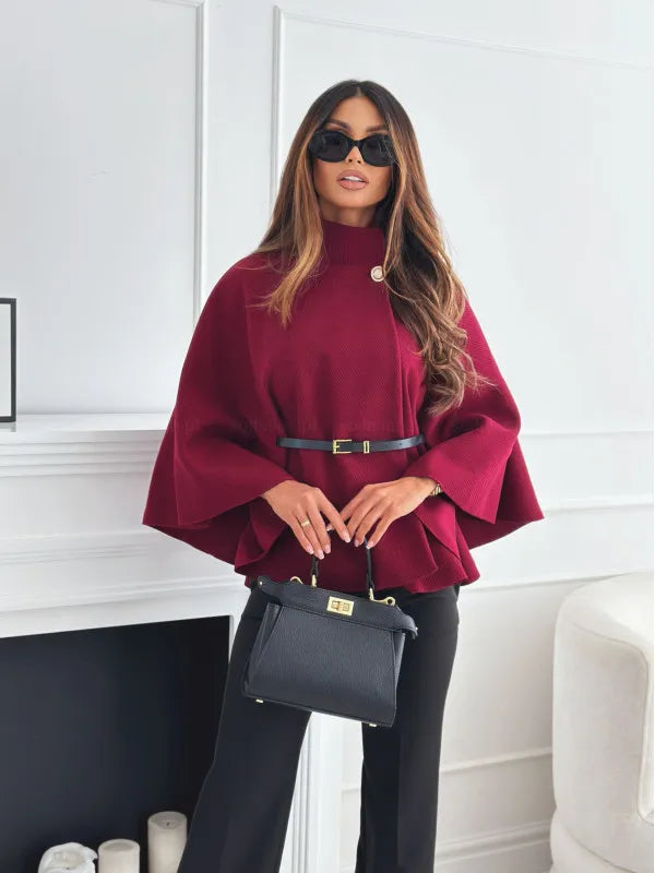 Clara Modern and Elegant Fitted Poncho