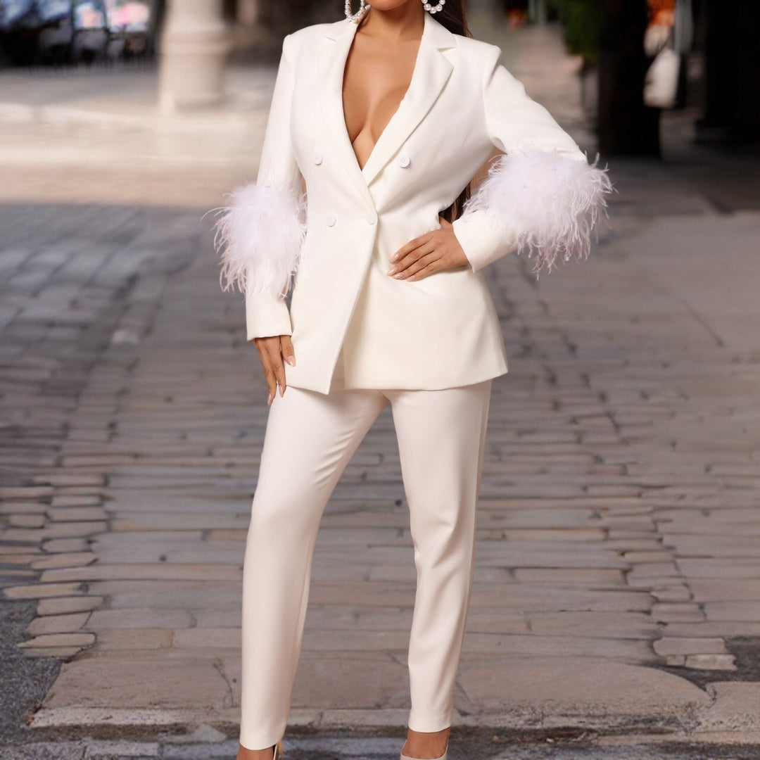 high-end two-piece costume