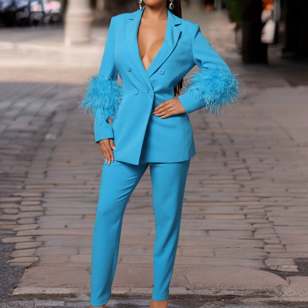 high-end two-piece costume