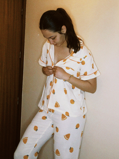 Elise Élégante Pyjama en Coton Doux