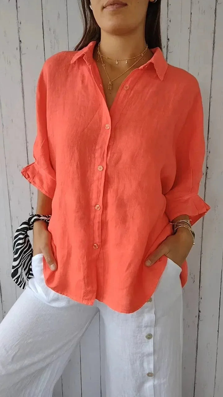 Ella – Soft and Airy Linen Blouse for Women