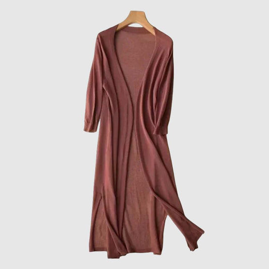 Emma – Lang, myk og elegant cardigan for kvinner