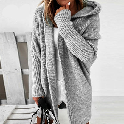 Emma – Soft knitted cardigan with hood