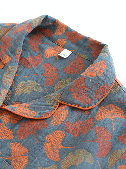 Emma – Sweet and Elegant Floral Print Crepe Pajamas