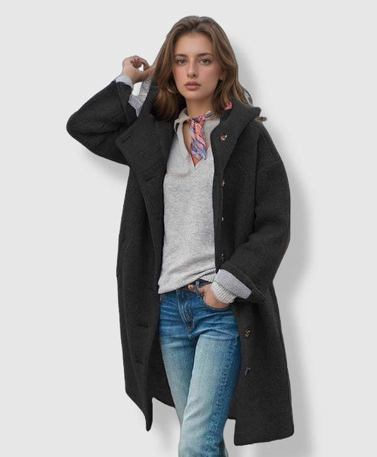 Emma – Elegant Double-Breasted Mixed Wool Coat