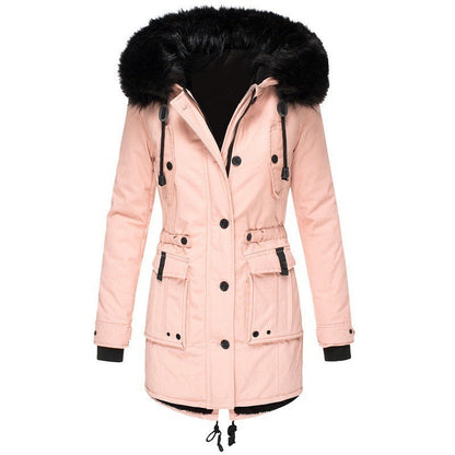 Emma – Parka d’hiver chaude avec col en fausse fourrure