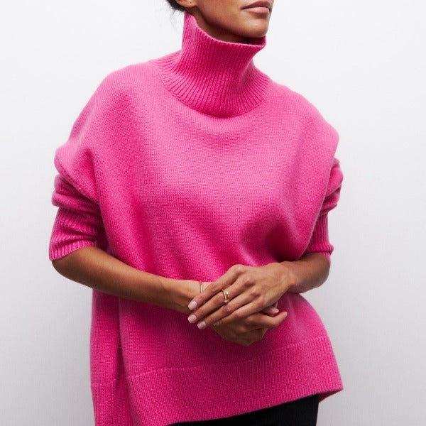 Emma – Turtleneck sweater in soft knit
