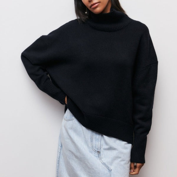 Emma – Turtleneck sweater in soft knit