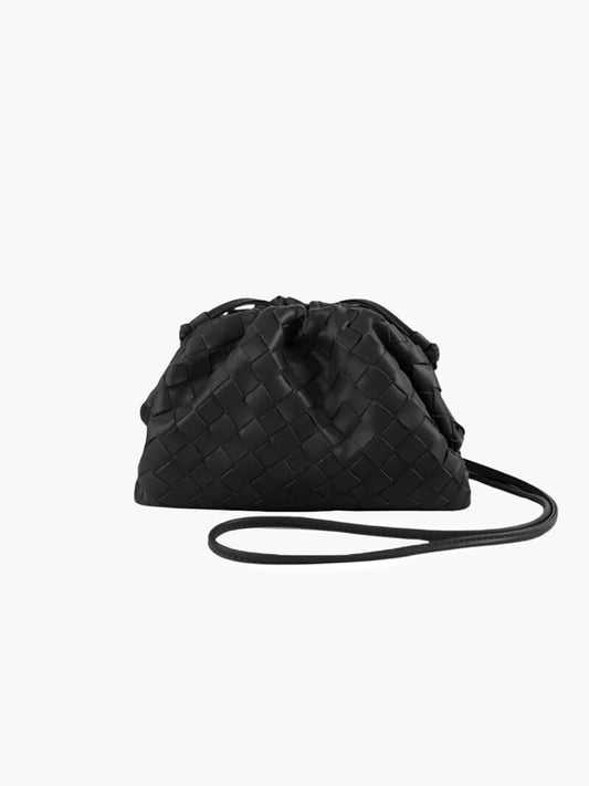 Emma – Élégante Mini Pochette Tressée avec Bandoulière